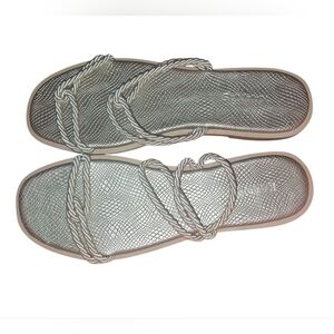 Kaanas Silver Braided Women's Sandals